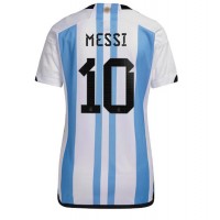 Argentina Lionel Messi #10 Hemmatröja Dam VM 2022 Kortärmad